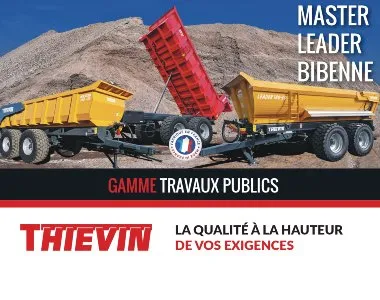 THIEVIN - Plaquette remorques travaux publics LEADER, MASTER et BIBENNE